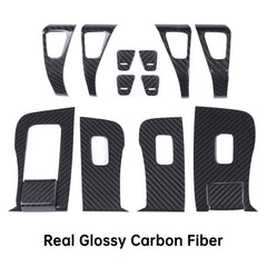 [Real Carbon Fiber] Model 3/Y Door Window Switch Cover, Door Switch Wrap Overlay (2017-2023) - TESLAUNCH