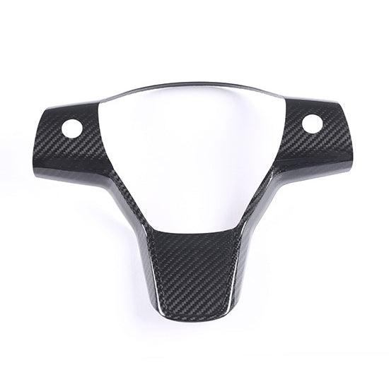 [Real Carbon Fiber] One-piece Steering Wheel Cover For Tesla Model 3/Y Accessories (2017-2023) - TESLAUNCH