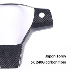 [Real Carbon Fiber] One-piece Steering Wheel Cover For Tesla Model 3/Y Accessories (2017-2023) - TESLAUNCH