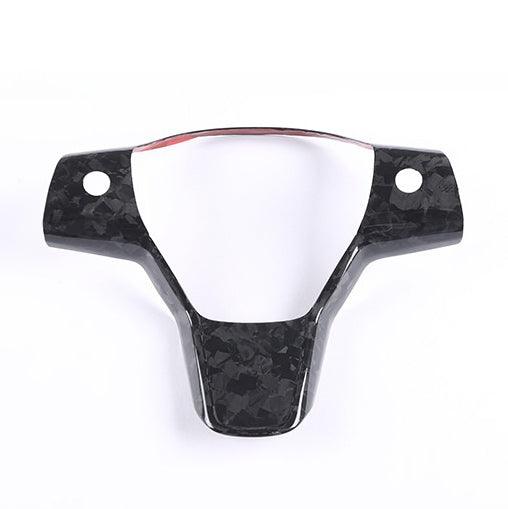 [Real Carbon Fiber] One-piece Steering Wheel Cover For Tesla Model 3/Y Accessories (2017-2023) - TESLAUNCH