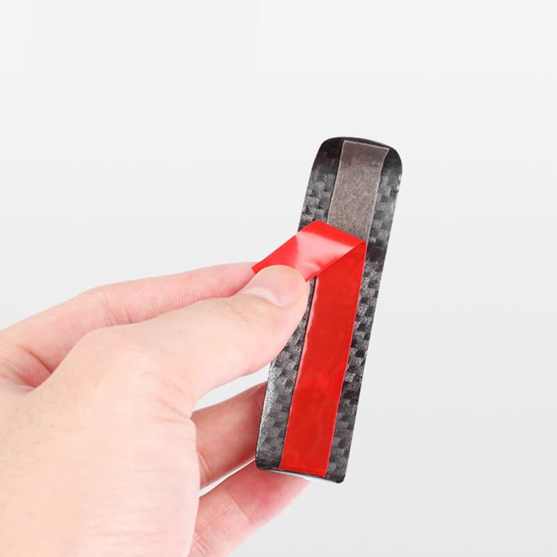 [Real Carbon Fiber] Seat Belt Fascia Cover For Model 3/Y Accessories (2017-2023) - TESLAUNCH