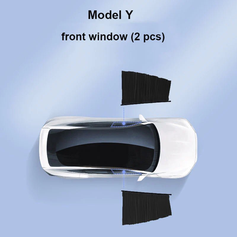 Side Window Track Slide Privacy Curtain Sunshade for Tesla Model 3/Y - T-Launch