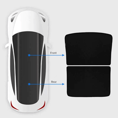 Split Glass Roof Sunshade for Tesla Model Y(2020-2024) Sun Visor Accessories Sun Blocking Heat Shade - T-Launch
