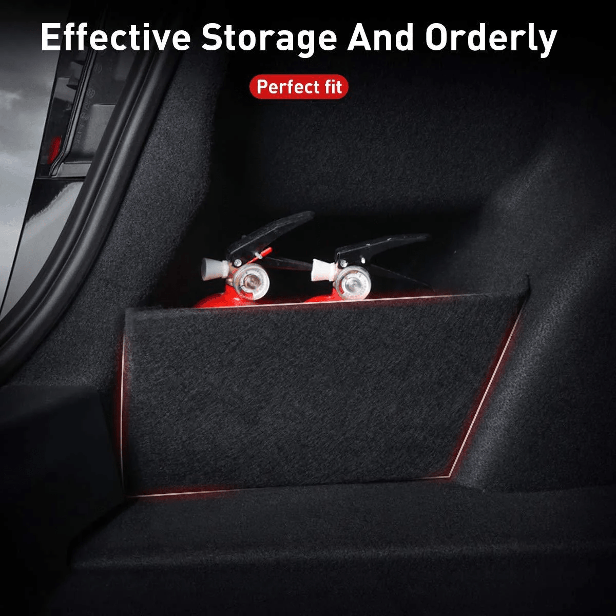 Trunk Side Pocket Extender For Tesla Model 3 (2017-2023) - T-Launch