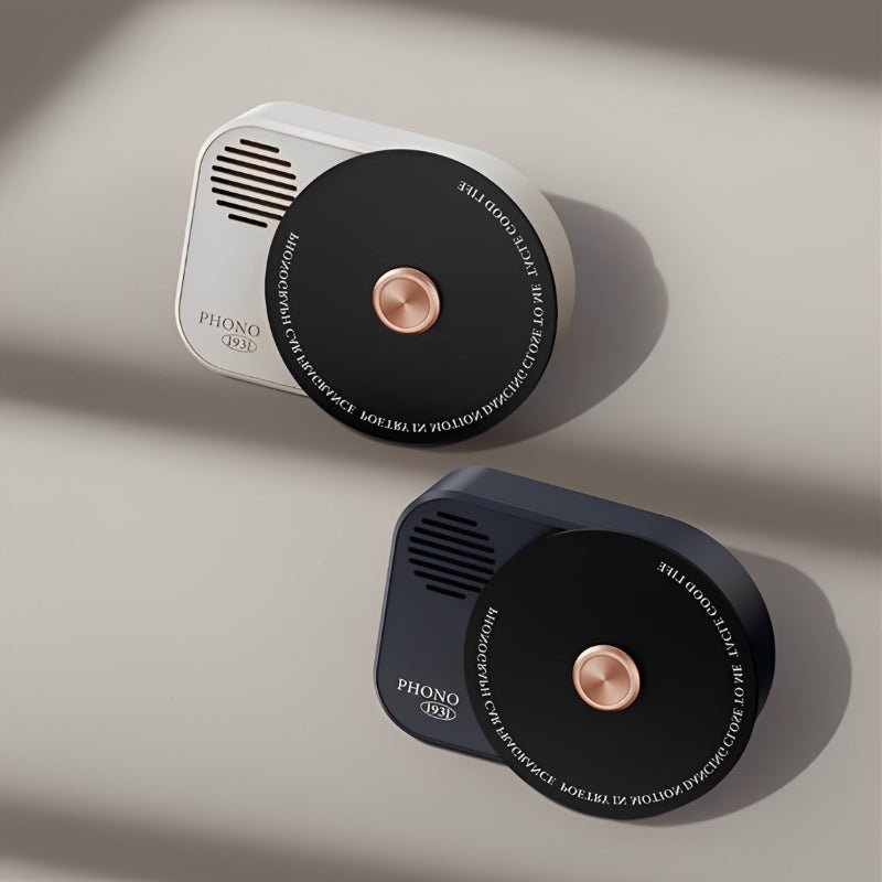 Vintage Record Player Style Aromatherapy for Tesla Model 3/Y with Built-in Fragrances - T-Launch