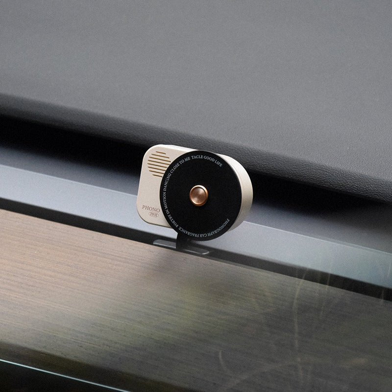 Vintage Record Player Style Aromatherapy for Tesla Model 3/Y with Built-in Fragrances - T-Launch