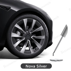 Wheel Rims Touch Up Paint for Tesla 2024+ Model 3 Highland - DIY Curb Rash Repair with Color-matched Touch Up Paint - T-Launch