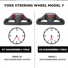 Yoke Steering Wheel for Tesla Model 3/Y (Inspired by Model X/S Yoke Style) - T-Launch
